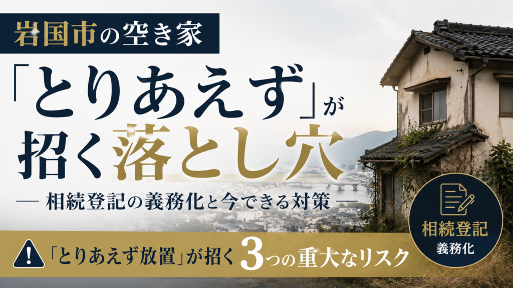 岩国市の空き家「とりあえず」が招く落とし穴
