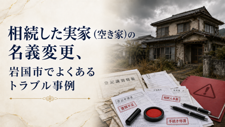 相続した空き家の名義変更でよくあるトラブル事例